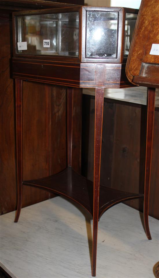 Edwardian inlaid mahogany bijouterie table